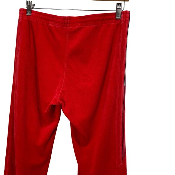 Vintage Tommy Hilfiger Red Velour Track Pants Drawstring Straight Leg ; Medium - Picture 5 of 9